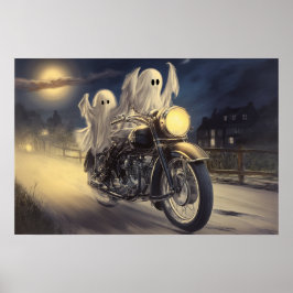 Speelse geesten op  motorfiets, Moonlit Ride Poster