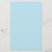 Speelse Gele Baby Eend Blauwe Stip Kinderen Bedank Briefpapier (Achterkant)