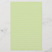 Speelse Gele Baby Eend Groene Stip Kinderen Bedank Briefpapier (Achterkant)