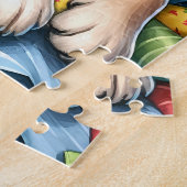 Speelse gele labrador retriever puppy hond legpuzzel (Zijkant)