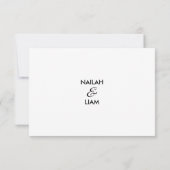 Speelse Gelukkige Trouw RSVP Kaart (Achterkant)