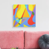 Speelse Geometrie Canvasprint Canvas Afdruk (Insitu (Woonkamer))