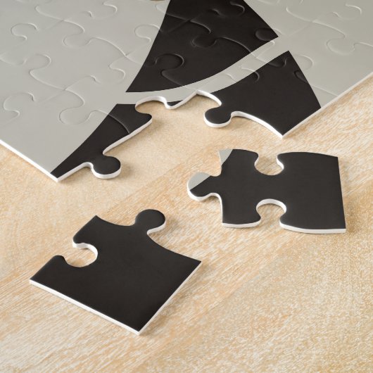 Speelse geometrische Abstracte streep Snake | Neut Legpuzzel (Zijkant)