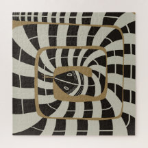 Speelse geometrische Abstracte streep Snake | Neut