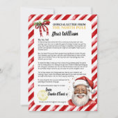 Speelse Gepersonaliseerde Leuk Kinderbrief Aan Sin Feestdagenkaart (Voorkant)