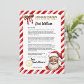 Speelse gepersonaliseerde ondeugende brief van San Kaart (Staand voorkant)