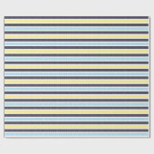Speelse gestreepte stippenpatroon cadeaupapier (Vlak)