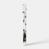 Speelse gevlekte puppy  iPhone 15 case (Linkerkant)