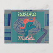 Speelse Giraffe Art: een Afrikaans genot Briefkaart (Voorkant)