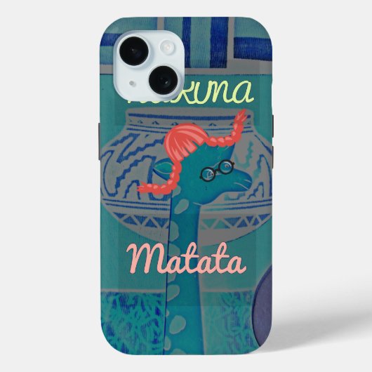Speelse Giraffe Art: een Afrikaans genot Case-Mate iPhone Case (Achterkant)