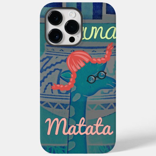 Speelse Giraffe Art: een Afrikaans genot Case-Mate iPhone Case (Achterkant)