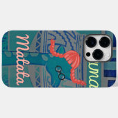 Speelse Giraffe Art: een Afrikaans genot Case-Mate iPhone Case (Achterkant (horizontaal))