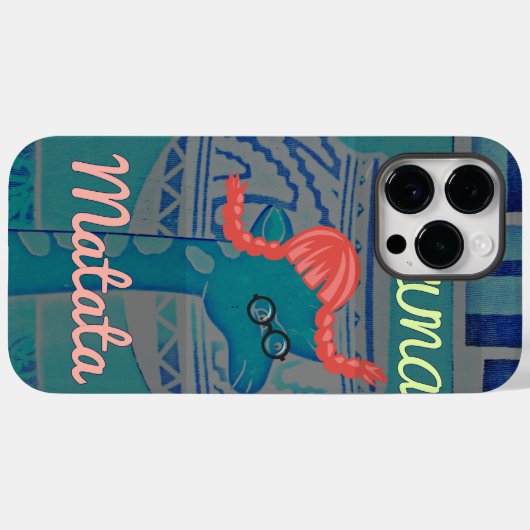 Speelse Giraffe Art: een Afrikaans genot Case-Mate iPhone Case (Achterkant (horizontaal))