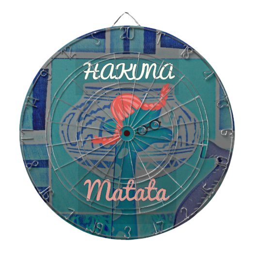 Speelse Giraffe Art: een Afrikaans genot Dartbord (Voorkant)