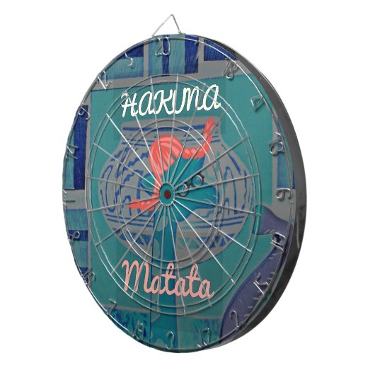 Speelse Giraffe Art: een Afrikaans genot Dartbord (Voorkant Rechts)