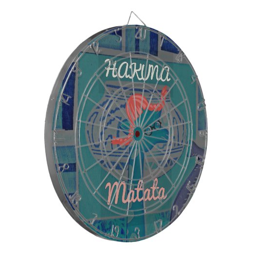 Speelse Giraffe Art: een Afrikaans genot Dartbord (Voorkant Links)