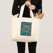Speelse Giraffe Art: een Afrikaans genot Grote Tote Bag (Voorkant (product))
