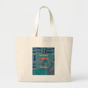 Speelse Giraffe Art: een Afrikaans genot Grote Tote Bag