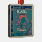 Speelse Giraffe Art: een Afrikaans genot Metalen Ornament (Rechts)