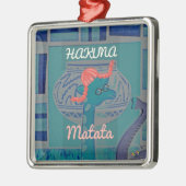 Speelse Giraffe Art: een Afrikaans genot Metalen Ornament (Links)