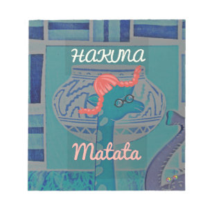 Speelse Giraffe Art: een Afrikaans genot Notitieblok