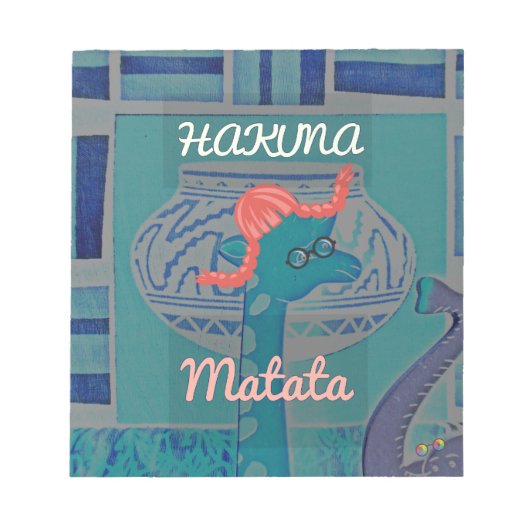 Speelse Giraffe Art: een Afrikaans genot Notitieblok (Voorkant)