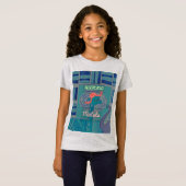 Speelse Giraffe Art: een Afrikaans genot T-shirt (Voorkant volledig)