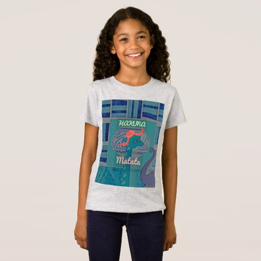 Speelse Giraffe Art: een Afrikaans genot T-shirt (Voorkant volledig)