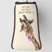 Speelse Giraffe Funny Golf Head Hoesje Aangepaste  Golfheadcover (Draai 90)