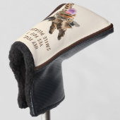 Speelse Giraffe Funny Golf Head Hoesje Aangepaste  Golfheadcover (3/4 voorkant)