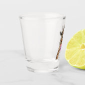 Speelse Giraffe Funny Shot Glass Glas (Links)