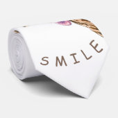 Speelse Giraffe Funny Stropdas - Smile - Jouw teks (Opgerold)