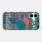 Speelse Giraffe Kunst: Een Afrikaans Genoegen iPhone 16 Hoesje (Achterkant horizontaal)