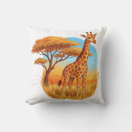 Speelse Giraffe Safari Babykamer Kussen