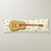 Speelse Gitarist Music Lover Design Lichaamskussen (Voorkant)