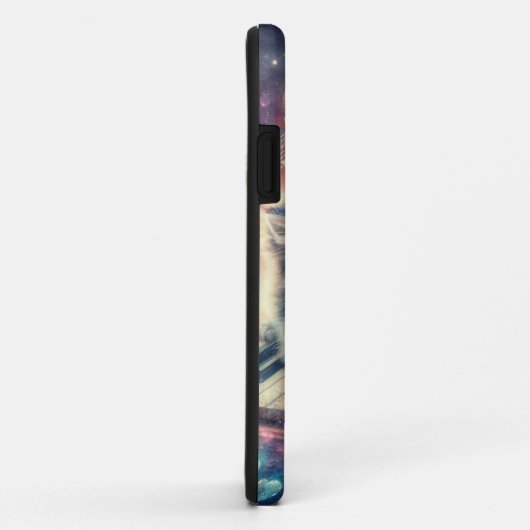 Speelse glitter hart Kittens op piano Case-Mate iPhone Case (Achterkant/rechts)