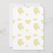 Speelse Golden Bee-Theme Beer Een Jaar Verjaardag Kaart (Achterkant)