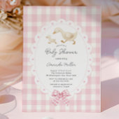 Speelse Goose Baby shower Uitnodiging