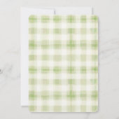 Speelse Goose Baby shower Uitnodiging (Achterkant)