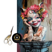 Speelse Gotische Parijs Gargoyle Decoupage Tissuepapier