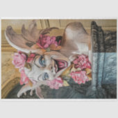 Speelse Gotische Parijs Gargoyle Decoupage Tissuepapier (Voorkant)