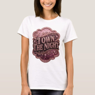 Speelse Goud I BEZIT DE NACHT Shirt Ontwerp