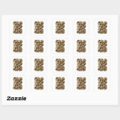 Speelse Goud NIET MEER Sticker Grafisch (Vel)