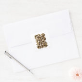 Speelse Goud NIET MEER Sticker Grafisch (Envelop)