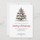 Speelse Grappige Kerstboom Digitale Groet Feestdagenkaart (Voorkant)