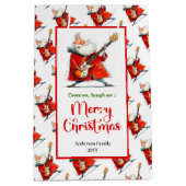 Speelse grappige Kerstman minimalistische feesteli Medium Cadeauzakje (Voorkant)