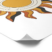 Speelse Grijze ABSTRACTE KUNST Ontwerp Poster (Hoek)