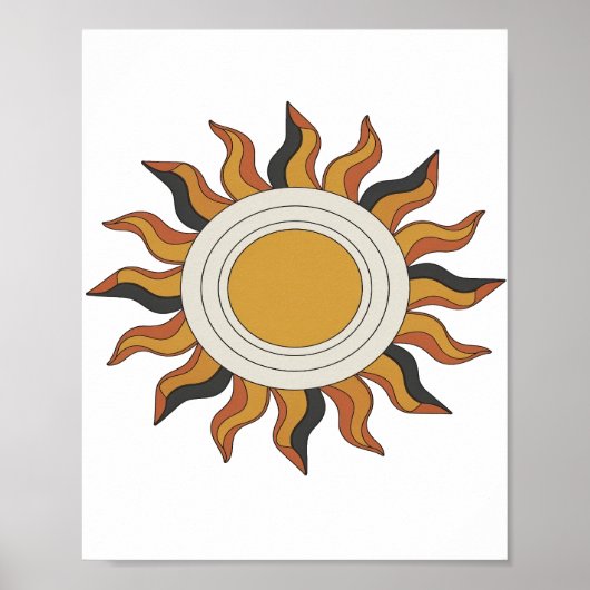 Speelse Grijze ABSTRACTE KUNST Ontwerp Poster (Voorkant)