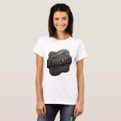 Speelse grijze REINVENTED Statement T-shirt (Voorkant volledig)