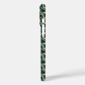 Speelse groene en roze golven Case-Mate iPhone case (Achterkant / Links)